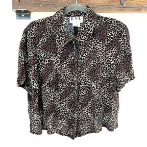 VINTAGE 90S CHEETAH  TOP